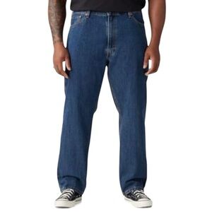 Levi’s 505 Men’s Regular Fit Classic Blue Denim Jeans Cotton MediumWash 44x30